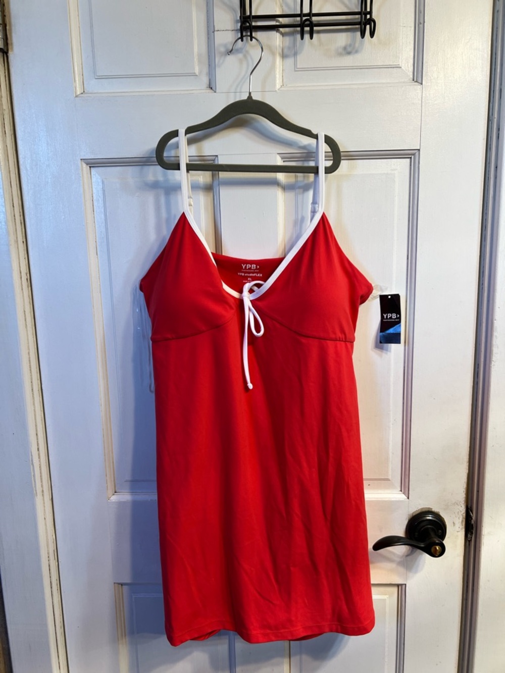Abercrombie YPB Red Skort Dress with Bow Detail
